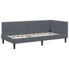 vidaXL Estructura de cama en esquina Gris oscuro 80 cm x 200 cm