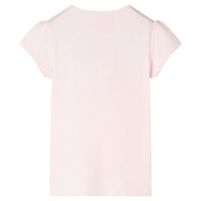 Camiseta infantil rosa suave 92