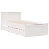 vidaXL Cama sin colch&oacute;n y cabecero madera maciza pino blanca 90x190 cm