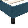 vidaXL Cama box spring con colch&oacute;n y LED terciopelo azul oscuro 80x210 cm