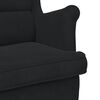 vidaXL Sill&oacute;n de terciopelo negro