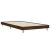 vidaXL Estructura de cama sin colch&oacute;n madera marr&oacute;n roble 90x200 cm