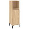 vidaXL Set de muebles de ba&ntilde;o 3 pzas madera contrachapada roble Sonoma