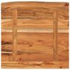 vidaXL Estante pared cuadrado madera de acacia borde vivo 40x40x3,8 cm