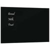 vidaXL Pizarra magn&eacute;tica pared vidrio templado negro 40x30 cm
