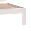 vidaXL Estructura de cama doble peque&ntilde;a sin colch&oacute;n blanco 120x190 cm