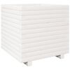 vidaXL Jardinera madera maciza de pino blanco 50x50x49,5 cm