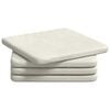 vidaXL Cojines para asiento 4 uds. Terciopelo Crema 40 x 40 x 3 cm