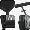vidaXL Conjunto de Comedor de Jard&iacute;n 5 pcs Negro
