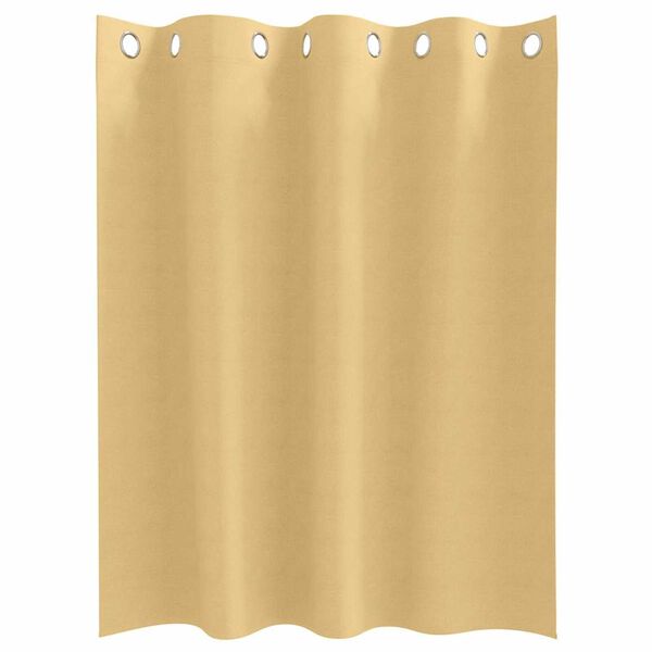 vidaXL Cortinas Opacas con Anillas 2 pcs Beige 140 x 140 cm Poliéster