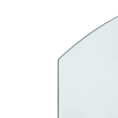 vidaXL Placa de vidrio para chimenea 80x60 cm