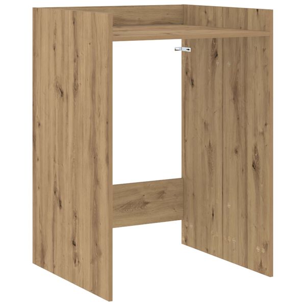 vidaXL Armario para lavadora Roble Artesanal 67,5 x 62 x 97 cm