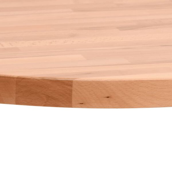 vidaXL Tablero redondo de madera maciza de haya &Oslash;30x2,5 cm