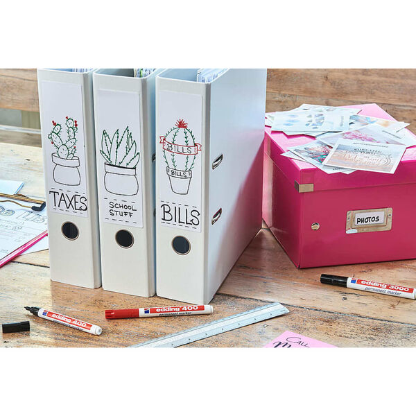 edding Rotulador permanente negro 400