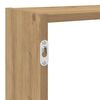 vidaXL Estante cubo de pared 7 compartimentos madera roble artisan