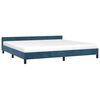 vidaXL Estructura cama sin colchón terciopelo azul oscuro 200x200 cm