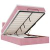 vidaXL Estructura de cama otomana colch&oacute;n terciopelo rosa 120x200cm