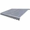vidaXL Toldo plegable motorizado 600 cm azul y blanco