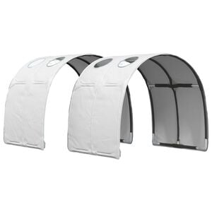 vidaXL T&uacute;nel de cama 2 uds. Blanco Poli&eacute;ster