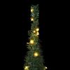 vidaXL &Aacute;rbol de Navidad emergente preiluminado con luces verde 150 cm
