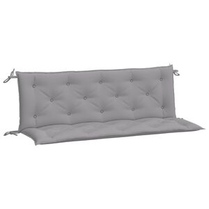 vidaXL Cojines de banco de jard&iacute;n 2 uds tela Oxford gris 150x50x7 cm