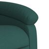 vidaXL Sill&oacute;n masaje el&eacute;ctrico reclinable elevable tela verde oscuro
