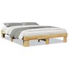 vidaXL Estructura de cama sin colch&oacute;n 150x200 cm madera maciza de roble