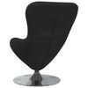 vidaXL Sillón huevo Negro 63 x 73 x 90 cm Terciopelo