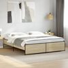 vidaXL Estructura cama madera ingenier&iacute;a metal roble Sonoma 180x200 cm
