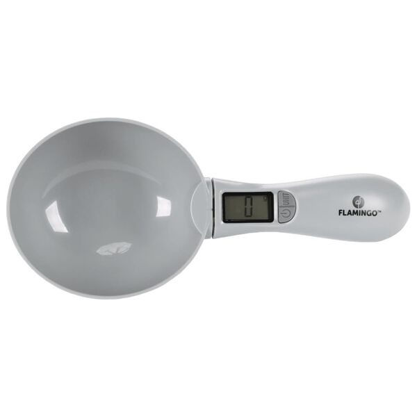 FLAMINGO Cuchara digital para comida de mascotas Skalo gris