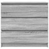 vidaXL Aparador de madera de ingenier&iacute;a Sonoma gris 80x35x76 cm