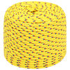 vidaXL Cuerda multiusos 8 mm 250 m Amarillo PP 420 kg Carga m&aacute;x.