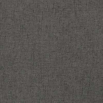 vidaXL Reposapiés de tela gris oscuro 60x60x36 cm