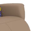 vidaXL Sill&oacute;n reclinable masaje reposapi&eacute;s cuero sint&eacute;tico capuchino
