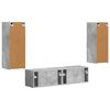vidaXL Conjunto de mueble de TV 2 pcs Gris Concreto