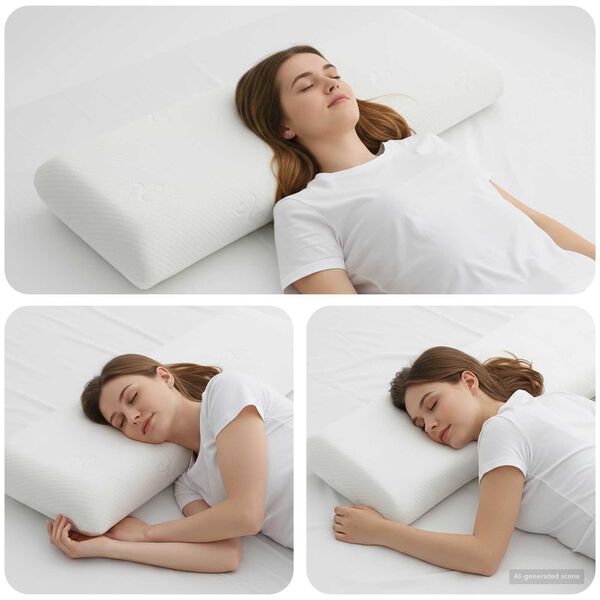 vidaXL Almohada para dormir 70 x 36 x 13 cm Espuma de Memoria de Gel