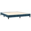 vidaXL Cama box spring con colch&oacute;n terciopelo azul oscuro 180x200 cm