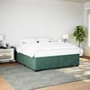 vidaXL Estructura cama sin colch&oacute;n terciopelo verde oscuro 200x200 cm