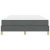 vidaXL Cama tipo Box Spring con colch&oacute;n Gris oscuro 140 x 200 cm tela