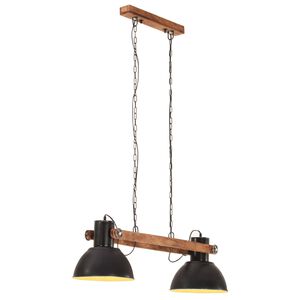 vidaXL L&aacute;mpara colgante industrial 25 W negra 109 cm E27