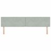 vidaXL Cabecero con cabecera Gris Claro 200 cm Cuero sint&eacute;tico