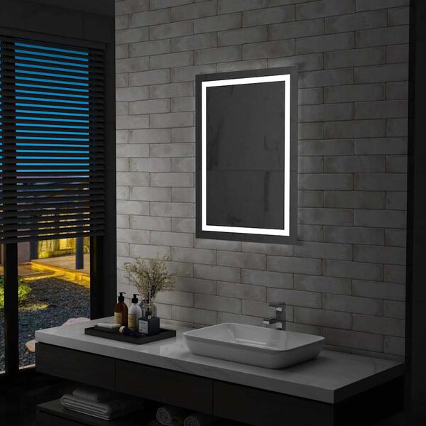 vidaXL Espejo de ba&ntilde;o con LED y sensor t&aacute;ctil 60x80 cm