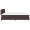 vidaXL Cama tipo Box Spring Marr&oacute;n Oscuro 180 x 200 cm tela