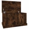 vidaXL Ba&uacute;l almacenaje madera contrachapada roble ahumado 70x40x38 cm