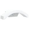 vidaXL L&aacute;mpara de pared de exterior LED con sensor aluminio blanco