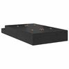 vidaXL Cama con almacenamiento Roble Negro 120 cm Madera contrachapada