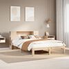 vidaXL Cama con estantería sin colchón madera maciza de pino 160x200cm