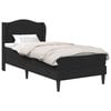 vidaXL Estructura de cama Negro 90 x 190 cm Cuero sint&eacute;tico