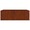 vidaXL Jardinera acero corten 120x80x40 cm