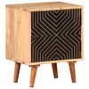 vidaXL Mesita de noche de madera maciza de acacia 40x30x50 cm
